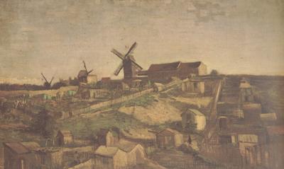 Vincent Van Gogh View of Montmartre with Windmills (nn04) Germany oil painting art